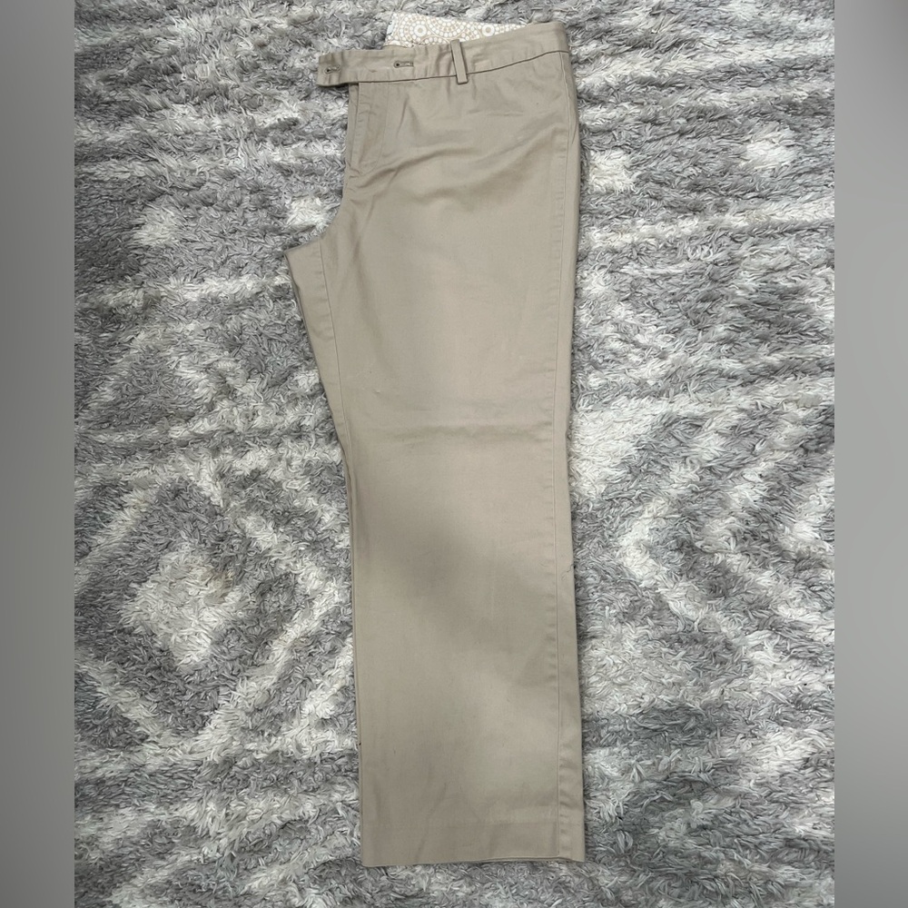 Banana Republic Straight Leg Pants in Light Khaki